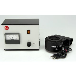 Leica Koaxiale Mikroskop Beleuchtung 1,5X 327616 mit Leitz Netzteil