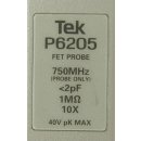 Tektronix Probe aktiver FET Tastkopf Tek P6205 750MHz 10x