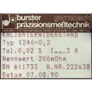 Burster Präzisionsmeßtechnik 1240-0,2 Kalibrierwiderstand 200 mOhm