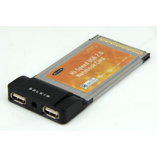 Belkin Hi-Speed USB 2.0 Notebook Card F5U222 2-Port