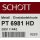 Schott Elektrode Pt6981HD Metall Einstabelektrode
