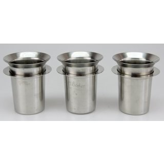 3 Stück Edelstahlbecher Edelstahlgefäß für Labor Ultraschall
