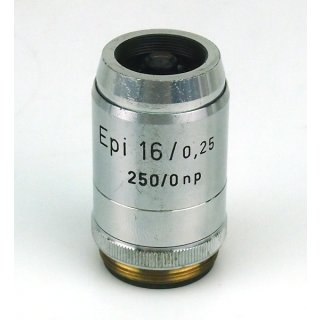 Reichert Mikroskop Objektiv Epi 16/0.25 250/0np