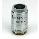 Reichert Mikroskop Objektiv Epi 16/0.25 250/0np