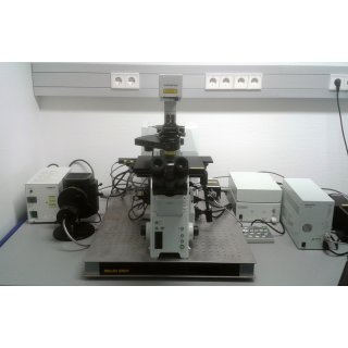 Olympus IX81 Spektrales konfokales Laserscanning Mikroskop Fluoview 1000