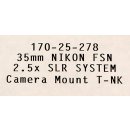 Nikon Mikroskop Fotoadapter Fototubus Camera Mount T-NK