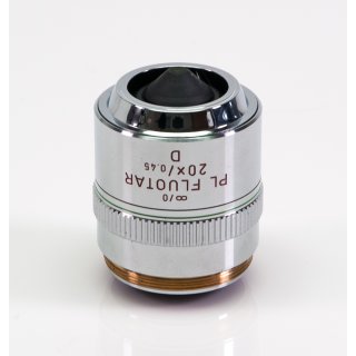 Leitz Leica Mikroskop Objektiv PL Fluotar 20X/0.45D POL 567016