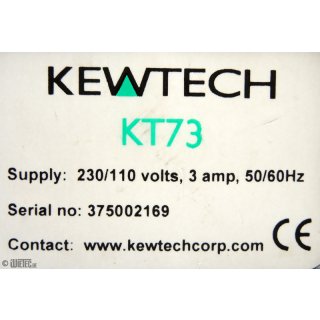 Testeur De Prise De Terre Kewtech KT73+ Avec Testeur D'Appareil Portable - État Occasion Fonctionnel