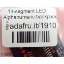 10 Stück Adafruit 4-fach alphanumerisches LED Display 2157 #D10477