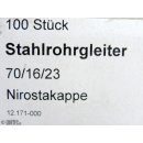 100 Stück Dransfeld Gleiter für Stahlrohrmöbel 70/16/23 #D10517