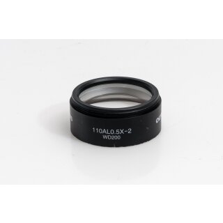 Olympus Mikroskop Objektiv 110AL0.5X WD200 Stereoobjektiv