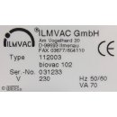 Ilmvac biovac 102 tragbares Sicherheitsabsaugsystem Membranpumpe