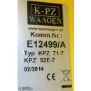 K-PZ Waage Plattformwaage mit Anzeigeelektronik KPZ 52E-7 #D11369