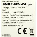 Vimpex Strobell SMBF-6EV-24 Alarmglocke + Blinklicht Feuersirene