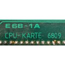 Koehne Elektrotechnik Datentechnik CPU Karte 6809 E68-1A #11709