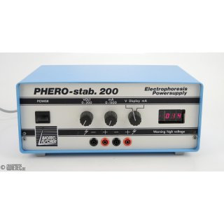 Biotec-Fischer Phero-stab. 200 Elektrophorese Netzteil #S11985