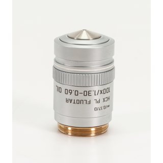 Leica Mikroskop Objektiv HCX PL Fluotar 100X/1.3-0.60 Oil 506196