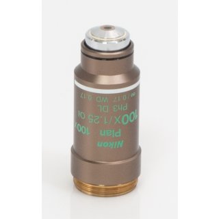 Nikon Mikroskop Objektiv Plan 100x/1.25 Oil Ph3 DL