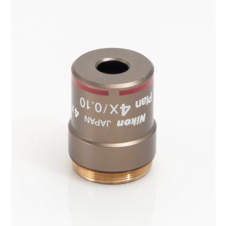 Nikon Mikroskop Objektiv Plan 4x/0.10 WD 30