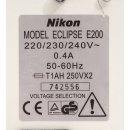 Nikon Eclipse E200 Aufrechtes Durchlichtmikroskop