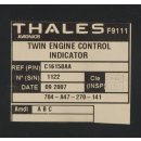 Thales F9111 Doppel-Motor-Kontrollanzeige C16158AA für Flugzeuge