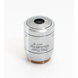 Reichert Austria Mikroskop Objektiv Plan Fluor 50x/0.80 EPI IK