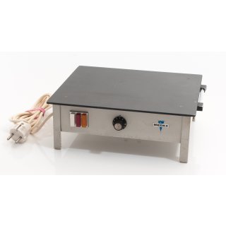 Medax SP12 heating plate can be heated up to 90 degrees