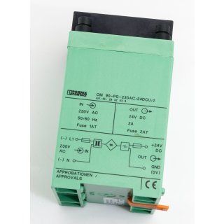 Phoenix Contact Power Supply Netzteil CM 90-PS-230AC/24DCU/2