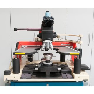 Karl Suss manuelle Probestation PM8 mit Mitutoyo Mikroskop und Objektiven