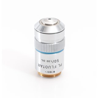 Leitz PL Fluotar 50x/1.00 Oil Mikroskop Objektiv 518044