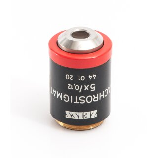 Zeiss Achrostigmat 5x/0,12 Mikroskop Objektiv 440120 44 01 20