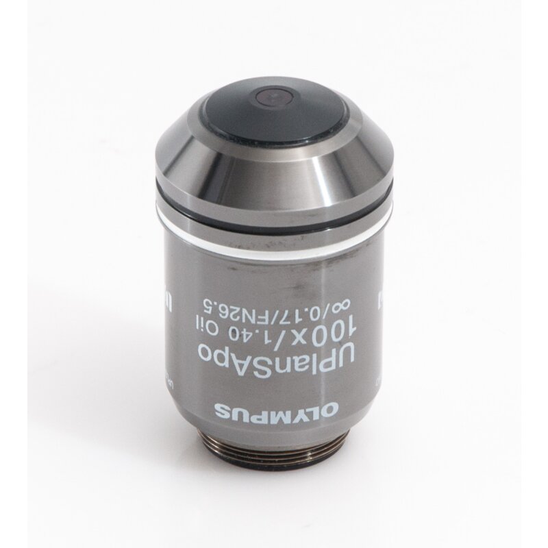 Olympus UPlanSApo 100x/1.40 oil objective RMS - top Olympus UPlanSApo 100x/1.40 oil objective RMS - top