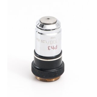 Zeiss microscope objective Plan 100x/1.25 Ph3 Oel 160/-