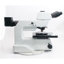 Olympus MX50 BF DF Auflichtmikroskop mit Ergotubus 10x Objektiv und Wafer-Tisch