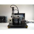 Mikroskop mit Videokamera, Lichtquelle, Mikrometern usw.