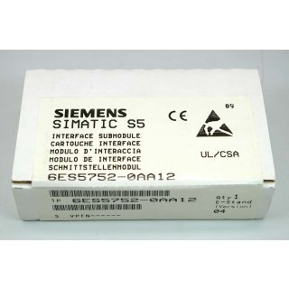 Neu Siemens Simatic 6ES5752-0AA12 Schnittstellenmodul