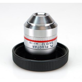 Leica Mikroskop Objektiv PL Fluotar 5X/0.12 506001  #2968