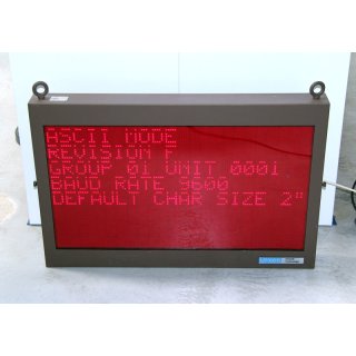 Uticor 3000-N-1W8H programmable message display #4539