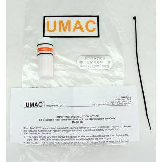UMAC automatisches Absperrventil Serie 700 Excess Flow Ventil