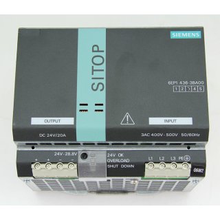 Siemens SITOP power 20 6EP1436-3BA00 E-Stand 3