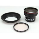 Hama Objektiv HR 0,5X mit HOYA Filter 67mm Skylight und Blende