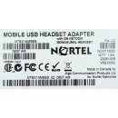 Nortel NTEX14MBE6 Mobile USB Headset Adapter mit Headset