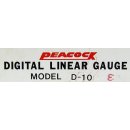 Peacock Digital Linear Gauge D-10 10mm Messbereich